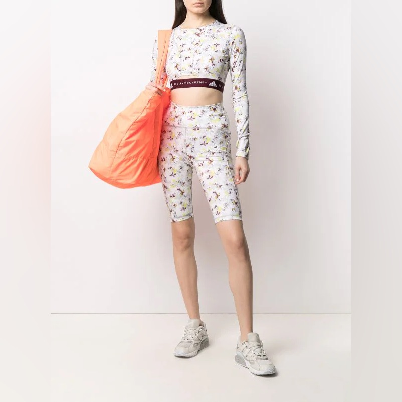 Nwt 2pc Set Adidas By Stella Mccartney Truepurpose Cycling Tights & Crop Top S
